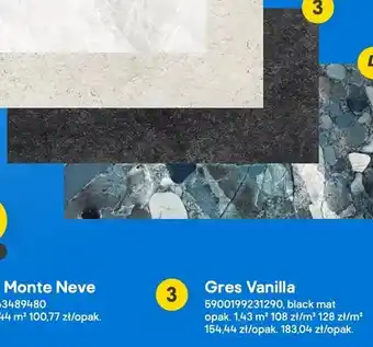Gres Vanilla black mat