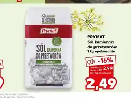 Kaufland Sól kamienna do przetworów Prymat oferta