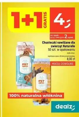 Dealz Chusteczki nawilżane dla zwierząt Naturelle oferta