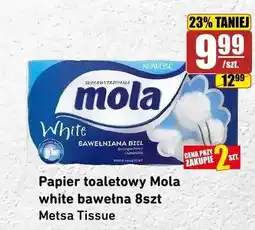API MARKET Papier toaletowy Mola White Bawełna oferta
