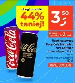 Dealz Napój gazowany Coca-Cola Zero Caffeine oferta