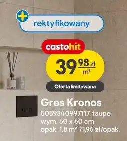 Castorama Gres Kronos taupe oferta