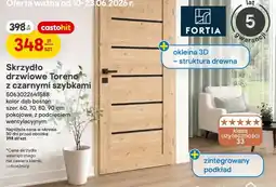 Castorama Skrzydło drzwiowe Toreno z czarnymi szybkami oferta