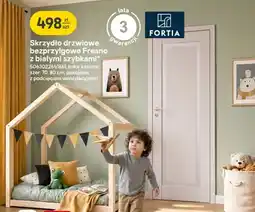 Castorama Skrzydło drzwiowe bezprzylgowe Fortia Fresno z białymi szybkami oferta