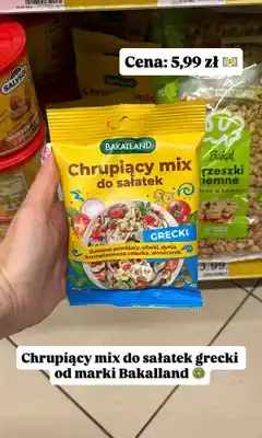 Dino Chrupiący mix do sałatek Bakalland grecki oferta