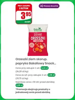 Dino Orzeszki ziemne w skorupce papryka Bakaliowy Snack oferta