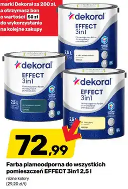 Bricomarche Farba plamoodporna do wszystkich pomieszczeń Dekoral EFFECT 3in1 granatowy morski oferta