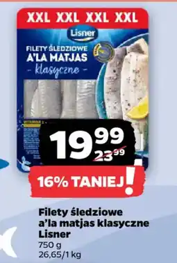 Netto Lisner Filety śledziowe ala matjas klasyczne oferta