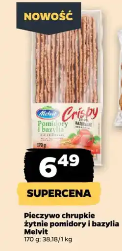 Netto Melvit Pieczywo chrupkie żytnie pomidory i bazylia oferta
