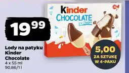 Netto Kinder Chocolate Lody na patyku oferta