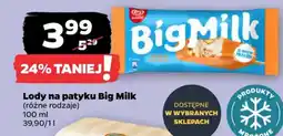 Netto Algida Lody na patyku Big Milk oferta
