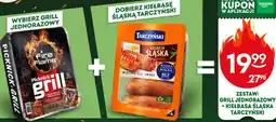 Żabka Tarczyński Zestaw: Grill jednorazowy + Kiełbasa Śląska oferta