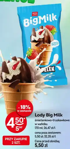 Żabka Algida Lody Big Milk oferta