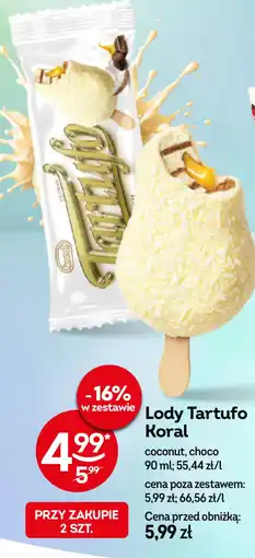 Żabka Koral Lody Tartufo oferta