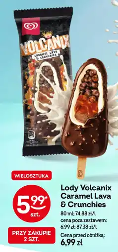Żabka Algida Lody Volcanix Caramel Lava & Crunchies oferta