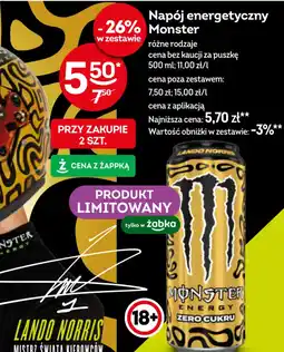 Żabka Monster Napój energetyczny oferta