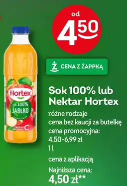 Żabka Hortex Sok 100% lub Nektar oferta