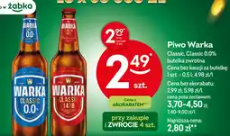 Żabka Warka Piwo Classic, Classic 0.0% oferta