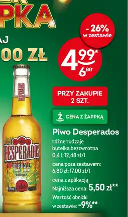 Żabka Desperados Piwo oferta