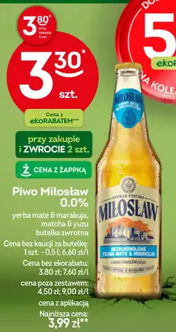 Żabka Browar Fortuna Piwo Miłosław 0.0% oferta