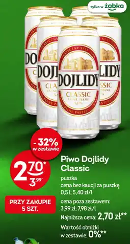 Żabka Dojlidy Piwo Classic oferta