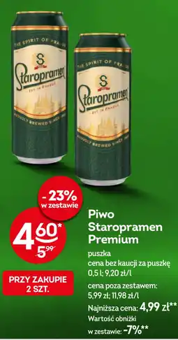 Żabka Staropramen Piwo Premium oferta