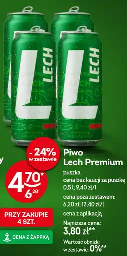 Żabka Lech Piwo Premium oferta