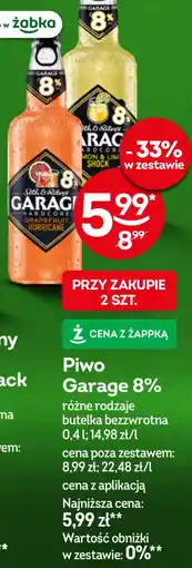 Żabka Garage Piwo 8% oferta