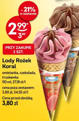 Żabka Koral Lody Rożek oferta