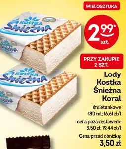 Żabka Koral Lody Kostka Śnieżna oferta