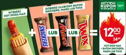 Żabka Hot Dog Max + Baton Snickers, Mars lub Twix oferta