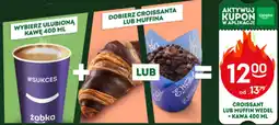 Żabka Croissant lub Muffin Wedel + Kawa oferta