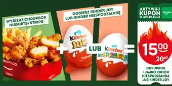 Żabka Chrupbox + Jajko Kinder Niespodzianka lub Kinder Joy oferta