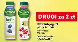 Żabka Danone Activia Kefir lub jogurt pitny oferta