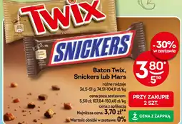 Żabka Mars Baton Twix, Snickers lub Mars oferta