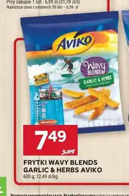 Stokrotka Frytki Wavy Blends Garlic & Herbs Aviko oferta