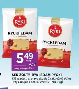 Stokrotka Ser żółty Rycki Edam Ryki oferta