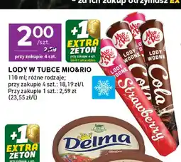 Stokrotka Lody w tubce truskawkowe Mio&Rio oferta