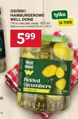 Stokrotka Ogórki hamburgerowe Well Done oferta