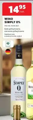 Stokrotka Wino bezalkoholowe Simply 0% czerwone półwytrawne oferta