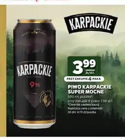 Stokrotka Piwo Karpackie Super Mocne 4-pak oferta
