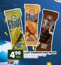 Stokrotka Lody na patyku Sammontana Gruvi Mitico Croccantino oferta