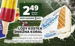 Stokrotka Lody kostka Śnieżna śmietankowa Koral oferta