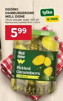 Stokrotka Ogórki hamburgerowe Well Done oferta