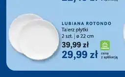 Stokrotka Talerz płytki Lubiana Rotondo 2-pak ø 22 cm oferta