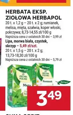 Stokrotka Herbata ekspresowa ziołowa Herbapol Rumianek oferta