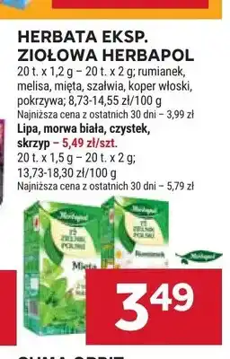 Stokrotka Herbata ekspresowa ziołowa Herbapol Rumianek oferta