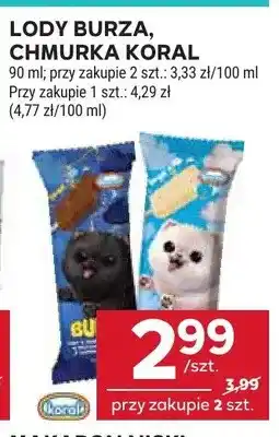 Stokrotka Lody Burza Koral oferta