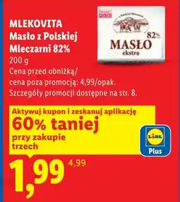 Lidl Masło Mlekovita oferta