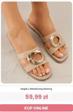 Renee Klapki z metaliczną klamrą Renee oferta